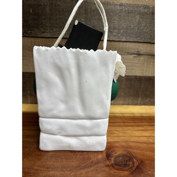 ceramic luminary bag snowman with top hat 9” - Picture 4 of 7